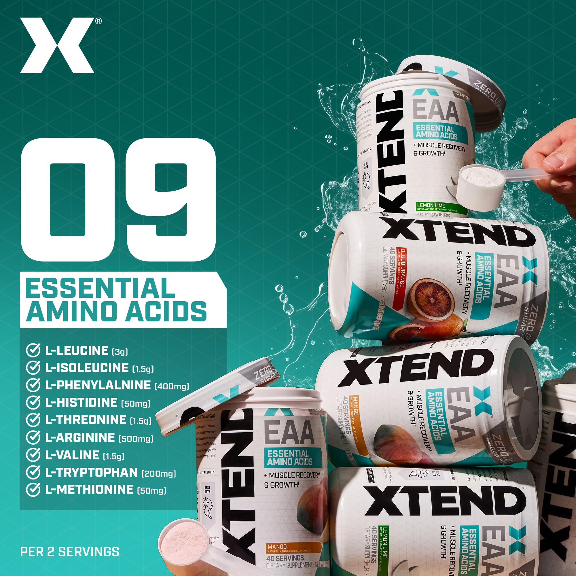 Foto 5 pulgar | Suplemento Scivation Xtend Eaa + Bcaa En Polvo, Limón Y Lima - Venta Internacional.