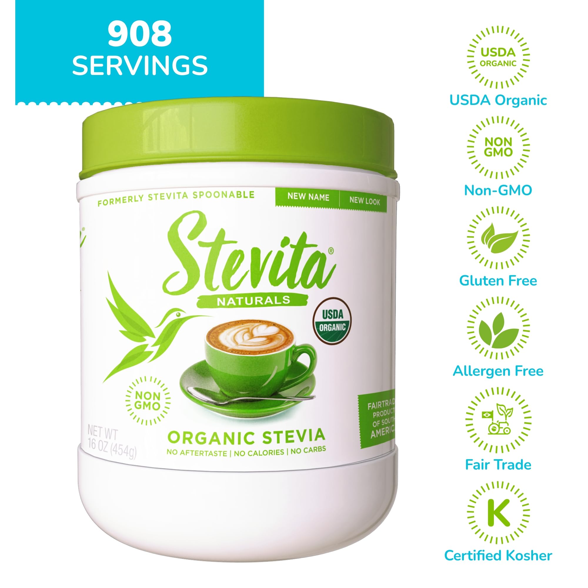 Foto 3 pulgar | Edulcorante Stevita Organic Stevia y Eritritol - Venta Internacional