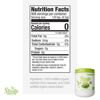 Foto 3 | Edulcorante Stevita Organic Stevia y Eritritol - Venta Internacional