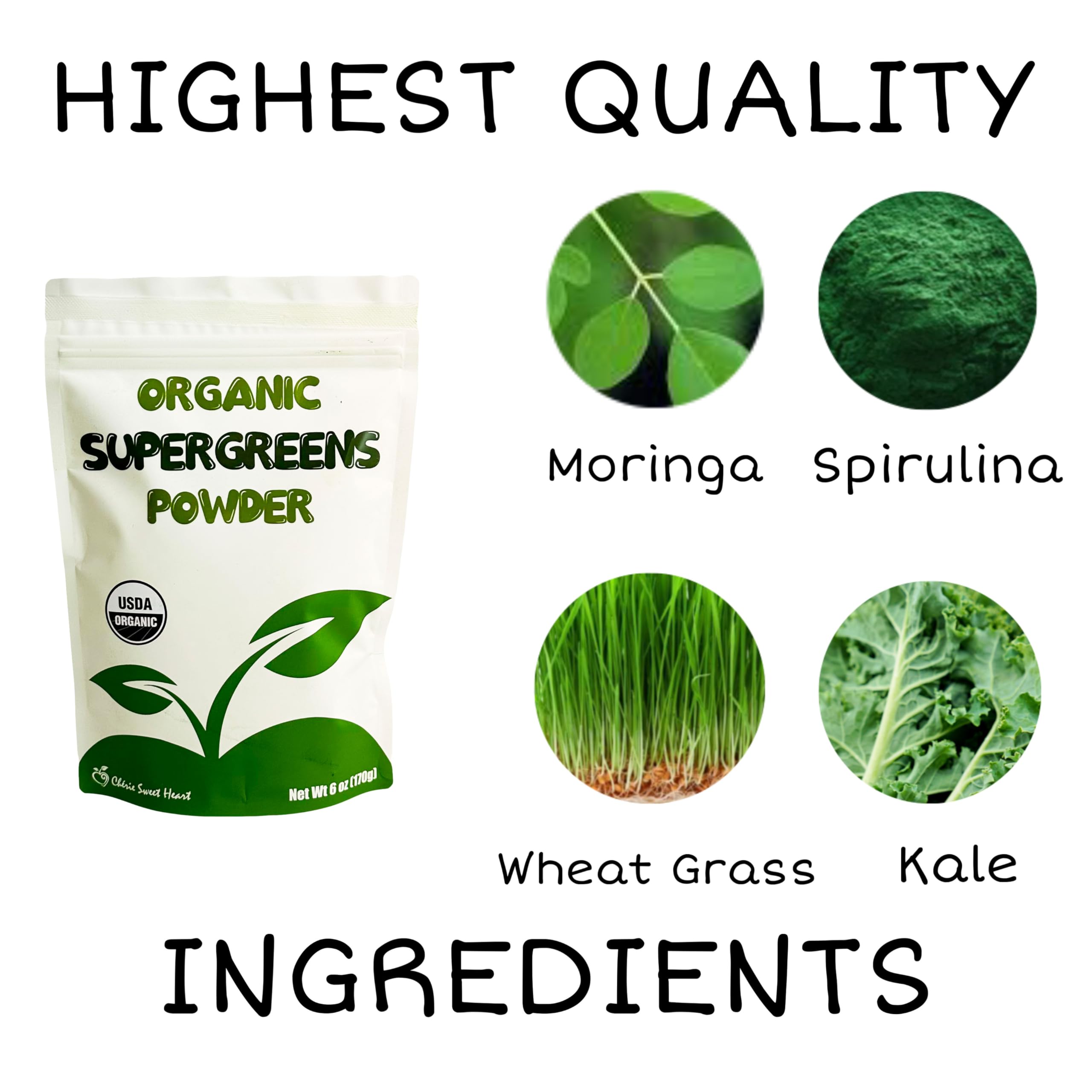 Foto 4 pulgar | Supergreens En Polvo Chérie Sweet Heart Sweet Heart 180 Ml - Venta Internacional.