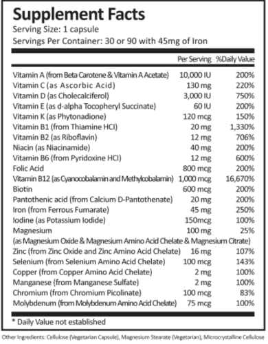 Foto 5 pulgar | Multivitamínico Bariátrico Procare Health Una Vez Al Día, 90 Cápsulas - Venta Internacional.
