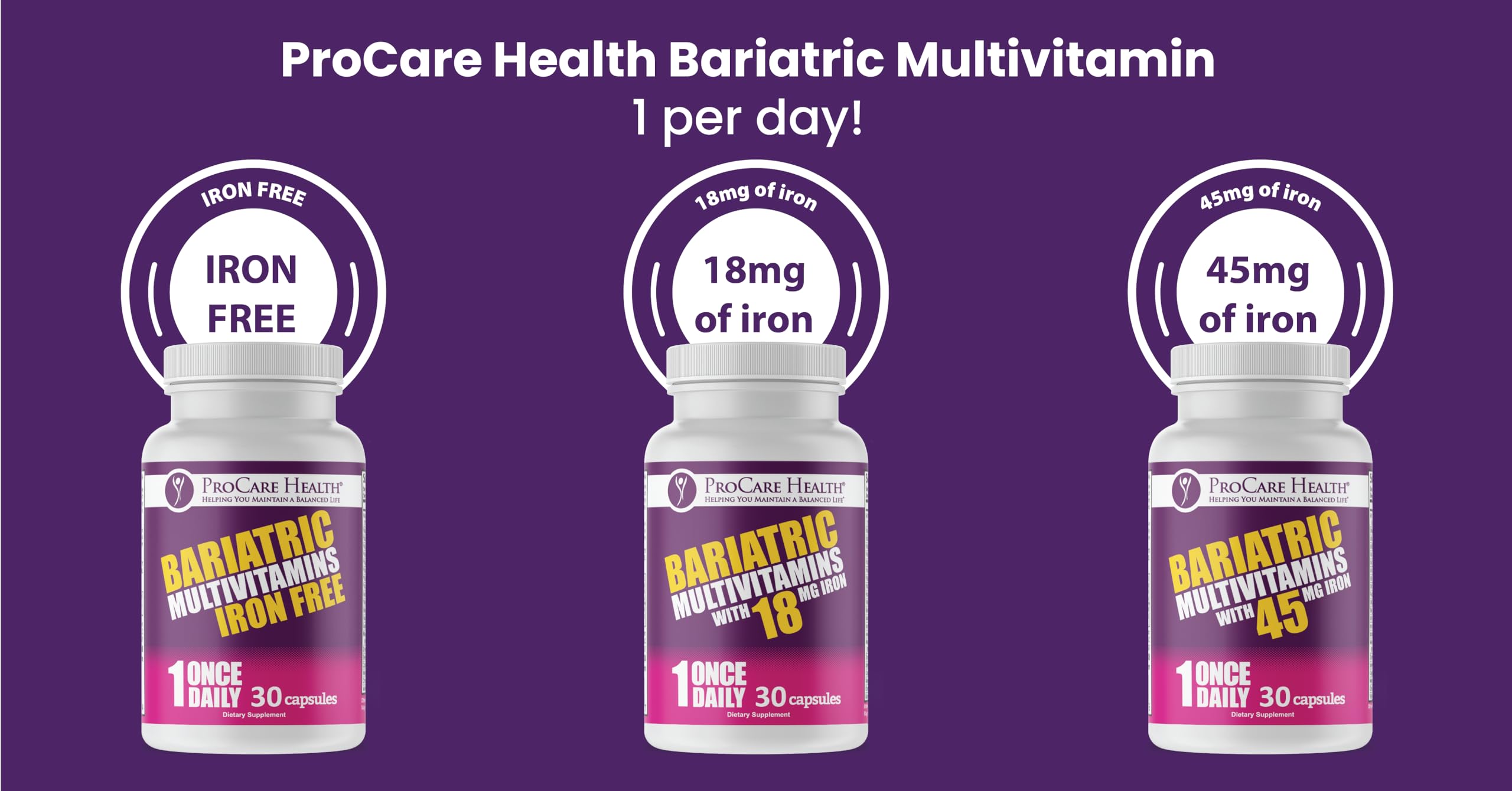 Foto 8 pulgar | Multivitamínico Bariátrico Procare Health Una Vez Al Día, 90 Cápsulas - Venta Internacional.