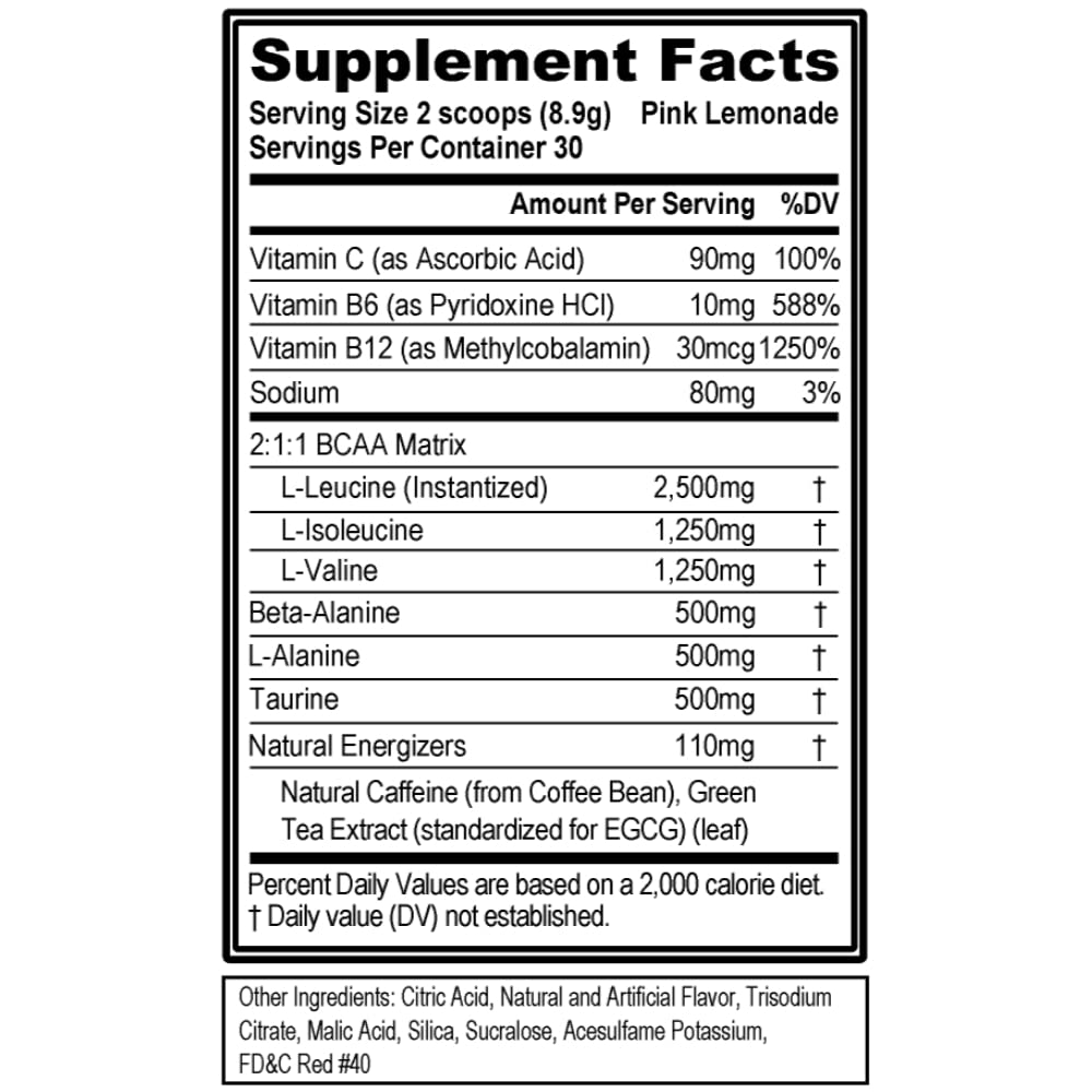 Foto 4 pulgar | Suplemento Bcaa Energy Powder De Evlution Nutrition 30 G - Venta Internacional.