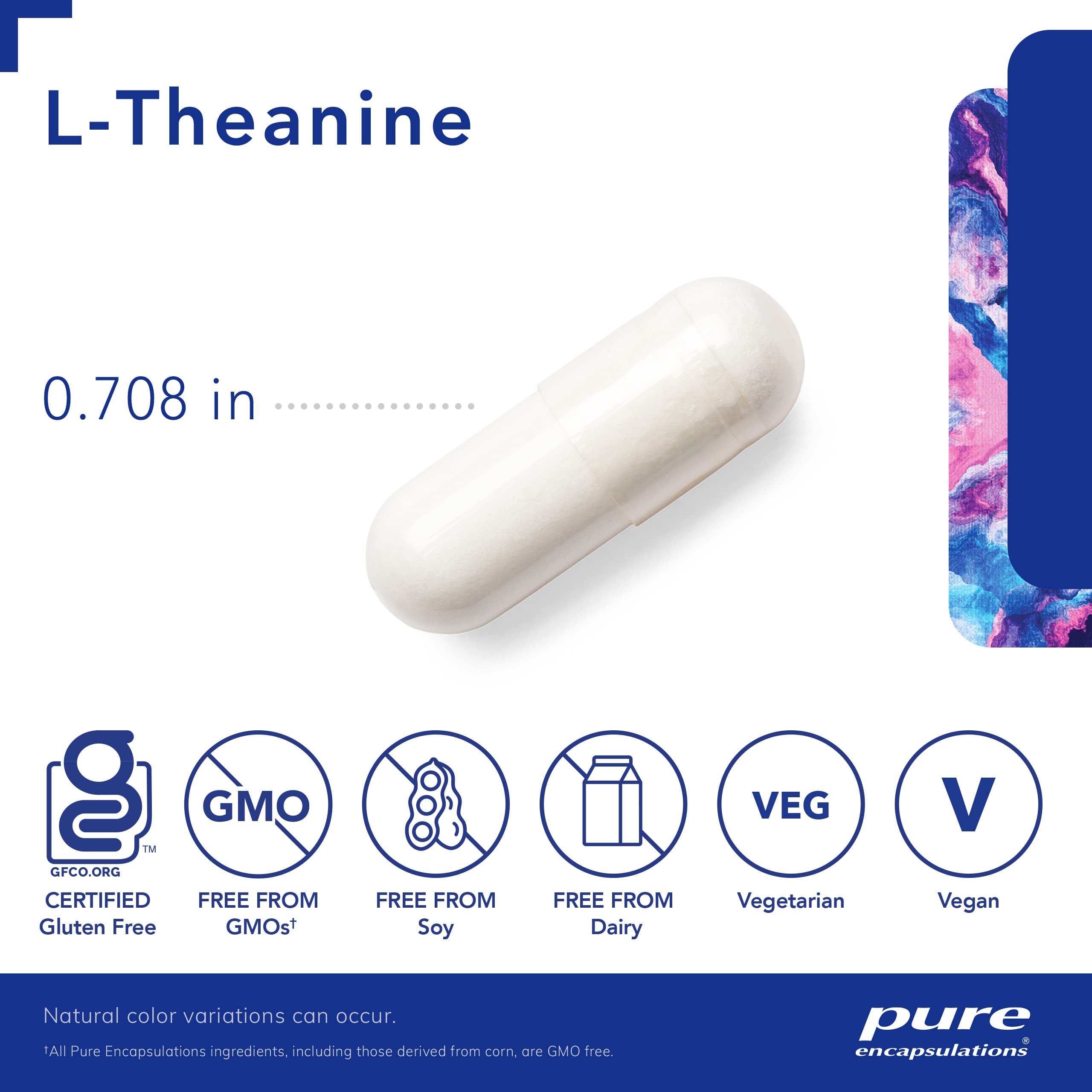 Foto 4 pulgar | Suplemento De Aminoácidos Pure Encapsulations L-teanina 120 Cápsulas - Venta Internacional.
