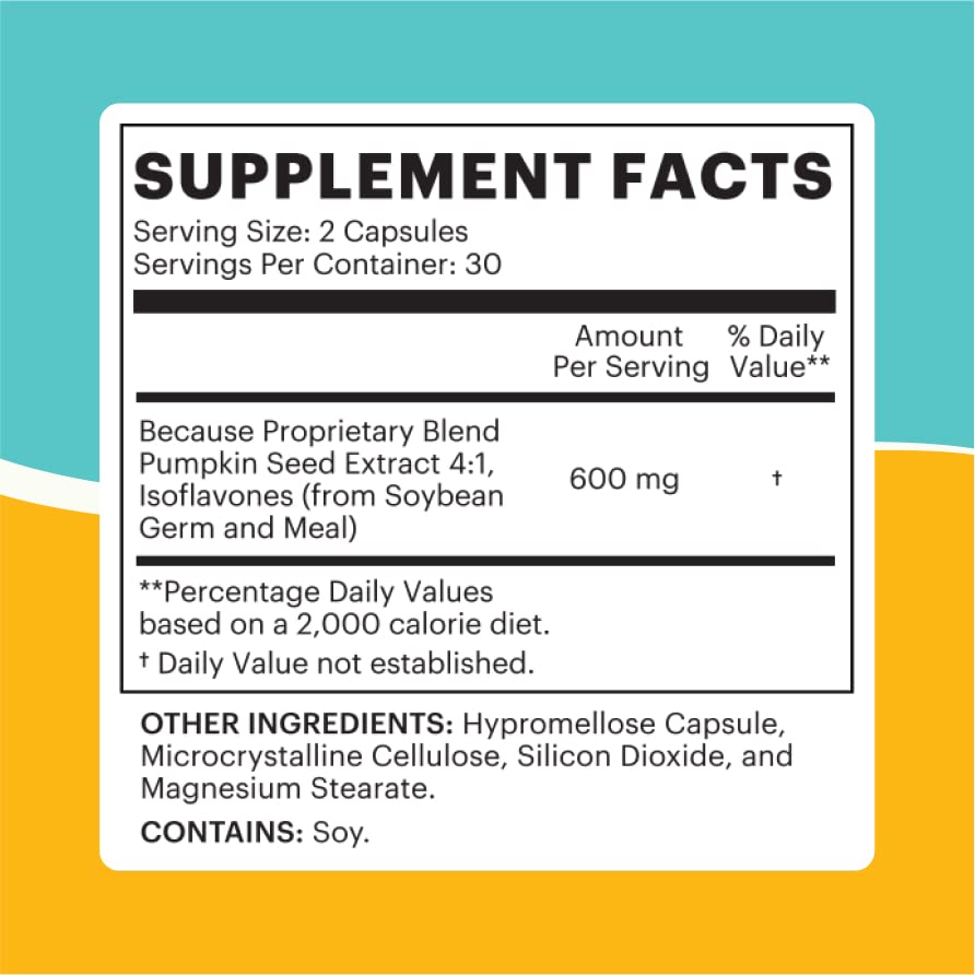 Foto 6 pulgar | Suplemento Para Controlar La Vejiga Hiperactiva, Calabaza, 600 Mg - Venta Internacional.