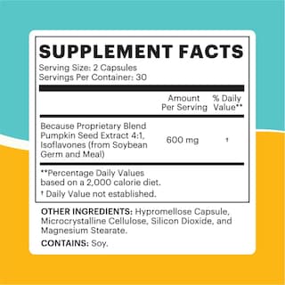 Foto 5 | Suplemento Para Controlar La Vejiga Hiperactiva, Calabaza, 600 Mg - Venta Internacional.