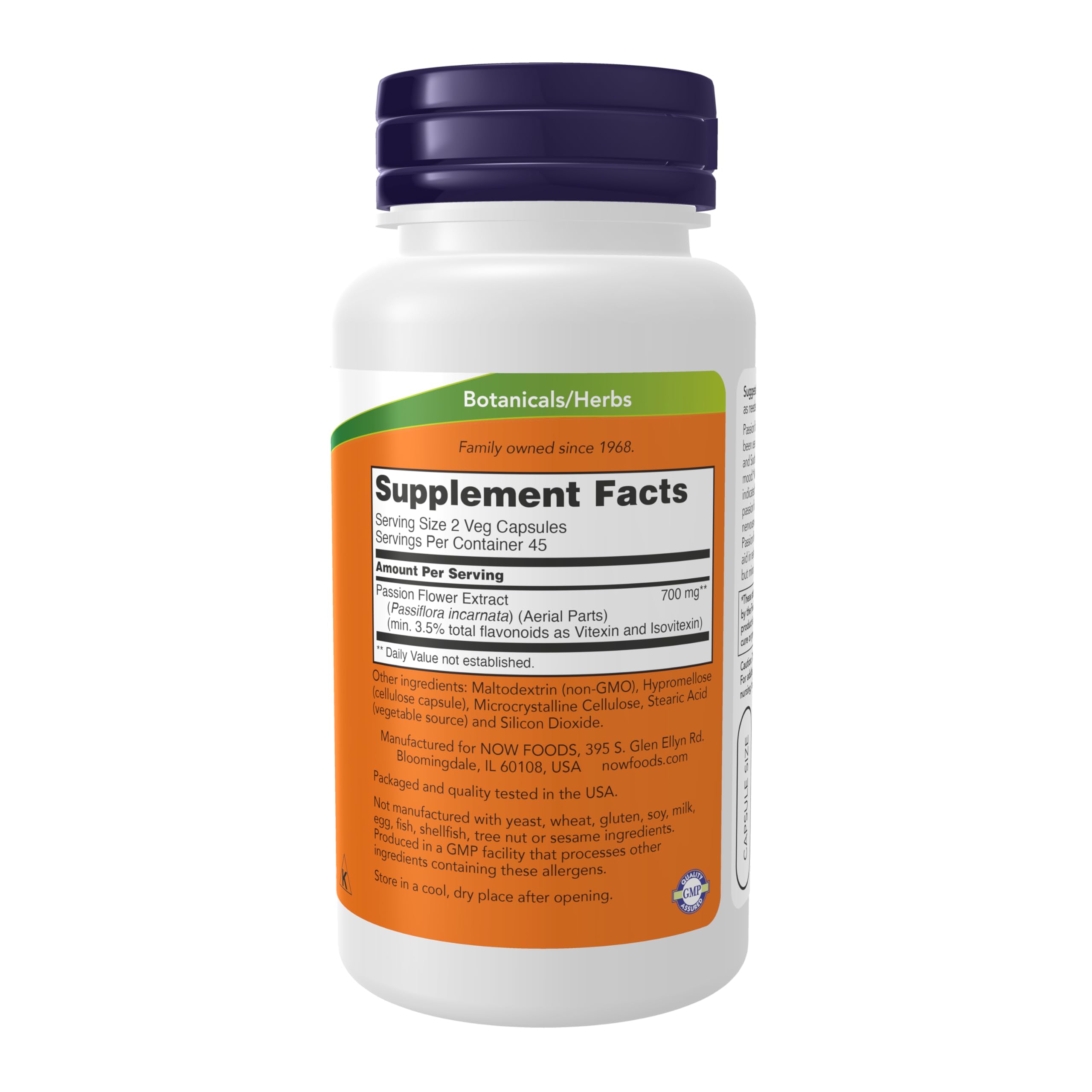 Foto 2 | Suplemento Now Passion Flor 350 Mg Natural Stress Relief 90 - Venta Internacional.