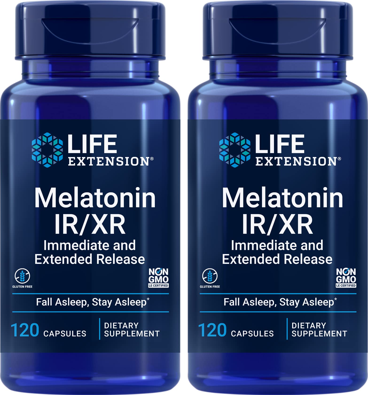 Foto 1 | Suplemento Life Extension Melatonina Ir/xr 120 Cápsulas X2 - Venta Internacional.