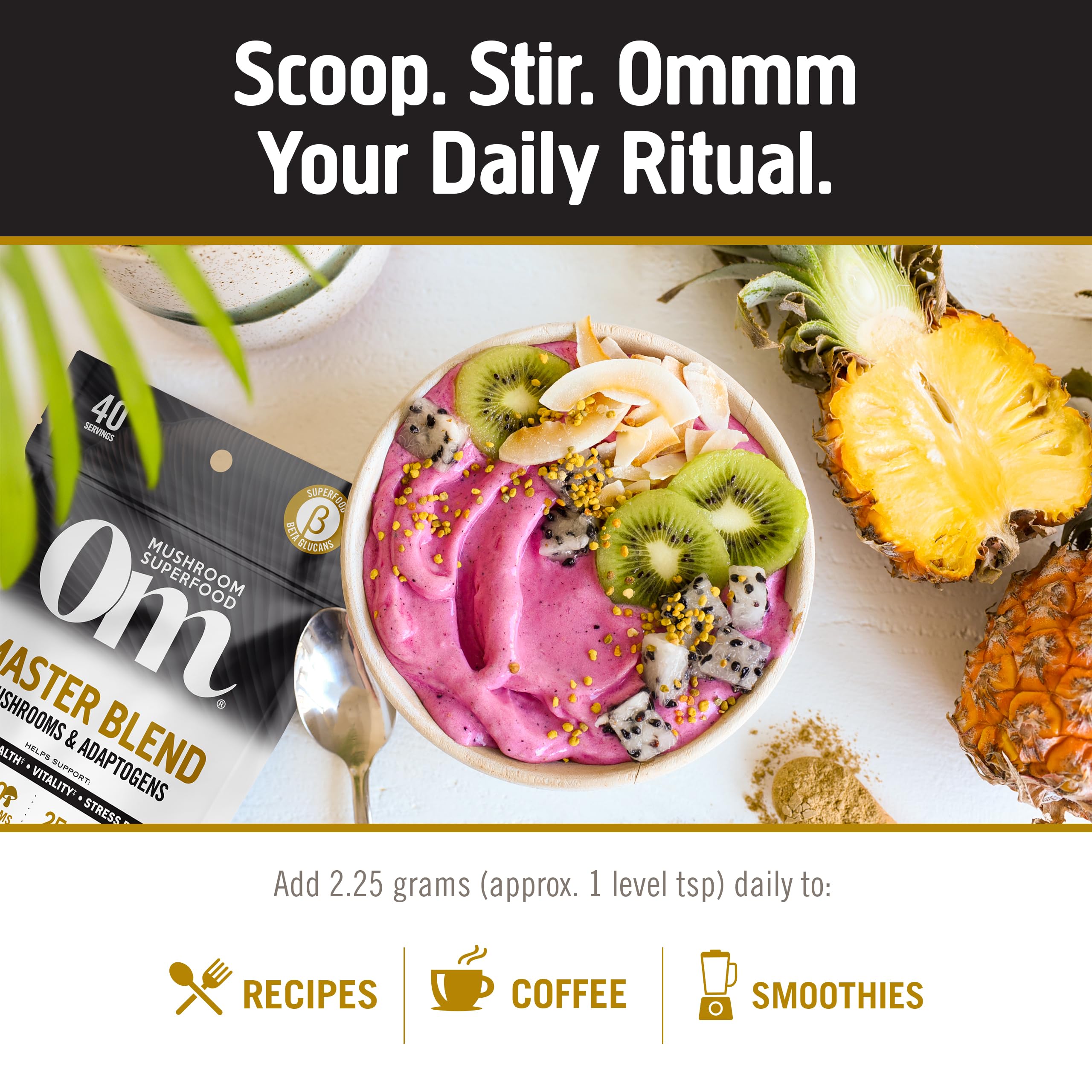Foto 6 pulgar | Suplemento Om Mushroom Superfood Master Blend 180 Ml - Venta Internacional.