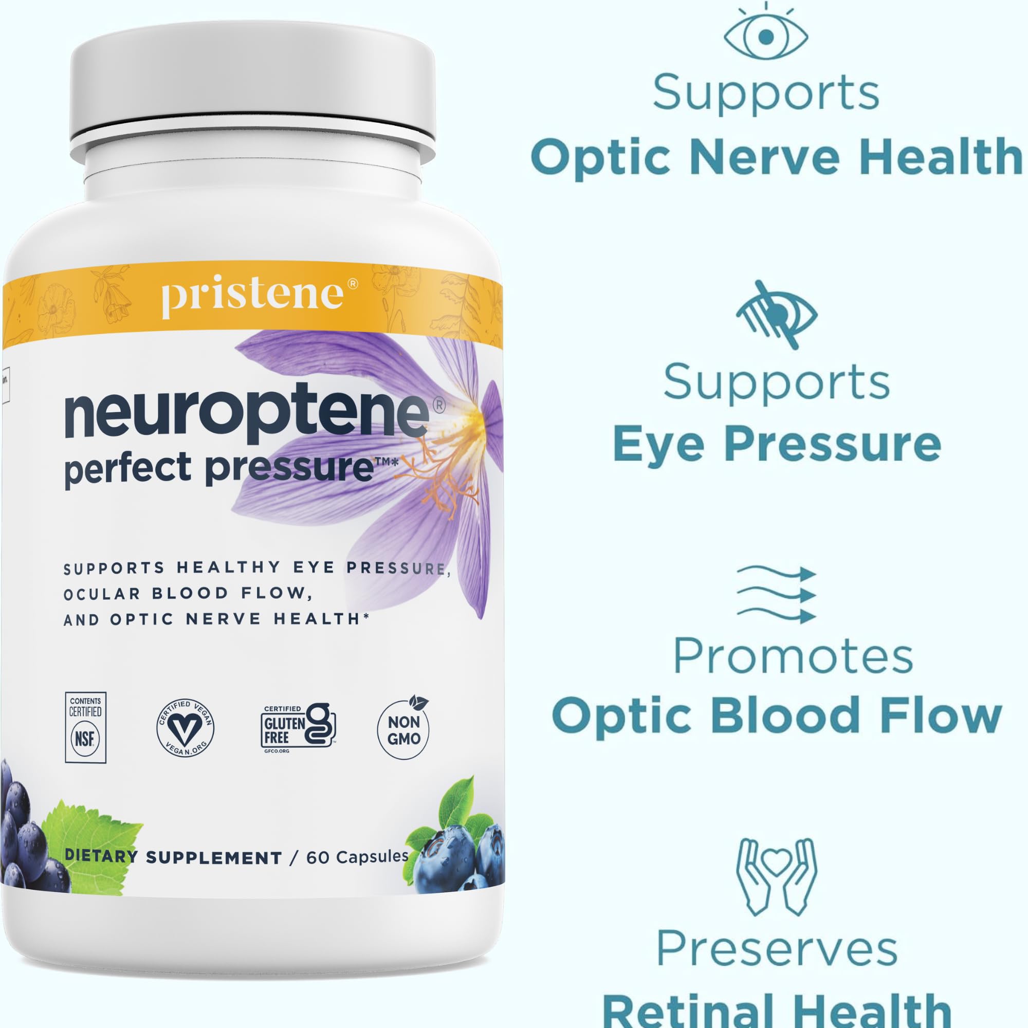 Foto 4 pulgar | Suplemento Para La Presión Ocular Neuroptene Eyecheck 60 Cápsulas - Venta Internacional.