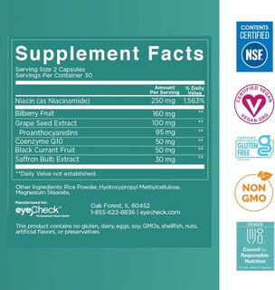 Foto 6 | Suplemento Para La Presión Ocular Neuroptene Eyecheck 60 Cápsulas - Venta Internacional.
