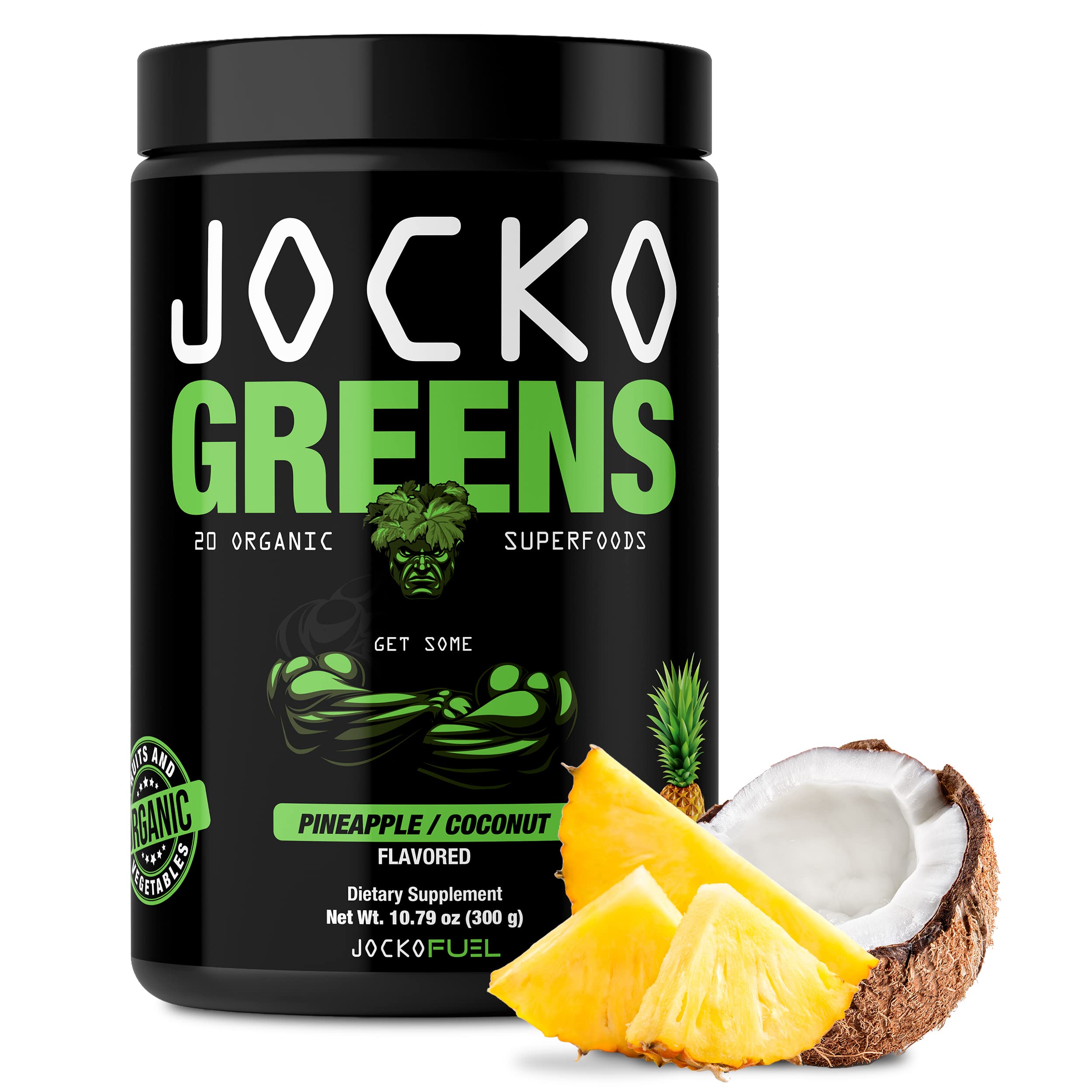 Foto 1 | Suplemento Jocko Greens En Polvo Para 30 Porciones De Piña/coco - Venta Internacional.
