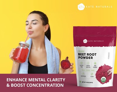 Foto 5 | Polvo De Raíz De Remolacha Kate Naturals Para Hornear Y Batidos, 240 Ml - Venta Internacional.