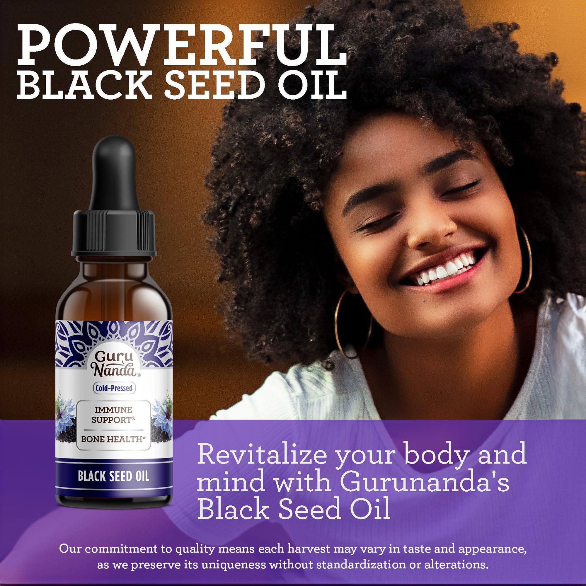 Foto 5 | Aceite de Semilla Negra Gurunanda Nigella Sativa 59 ml - Venta Internacional