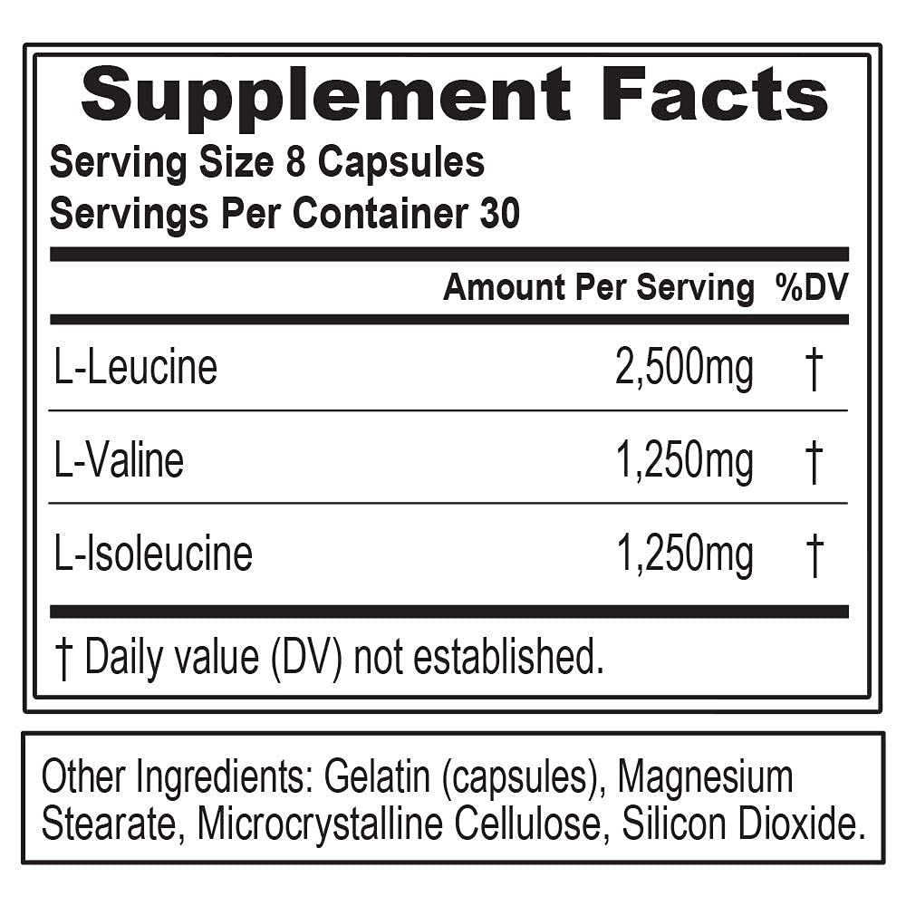 Foto 3 pulgar | Suplemento De Aminoácidos Bcaa Evl 2:1:1 5g Bcaa Caps Para Hombres - Venta Internacional.