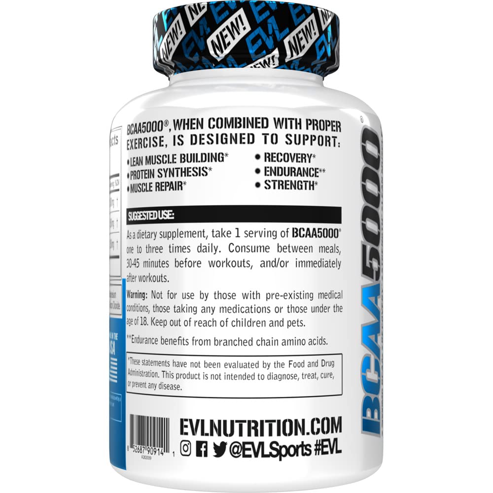 Foto 5 pulgar | Suplemento De Aminoácidos Bcaa Evl 2:1:1 5g Bcaa Caps Para Hombres - Venta Internacional.
