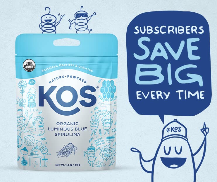 Foto 3 pulgar | Spirulina Azul En Polvo Kos Luminous Organic Phycocianin 30g - Venta Internacional.