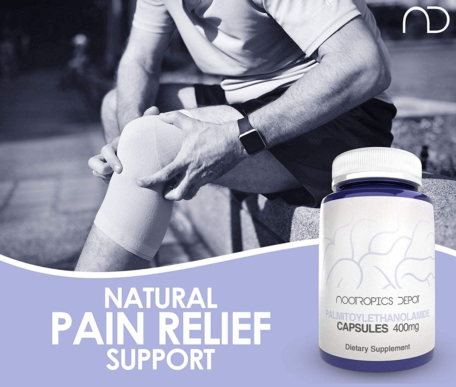 Foto 4 pulgar | Suplemento Nootropics Depot, Palmitoiletanolamida, 400 Mg, Cápsulas - Venta Internacional.