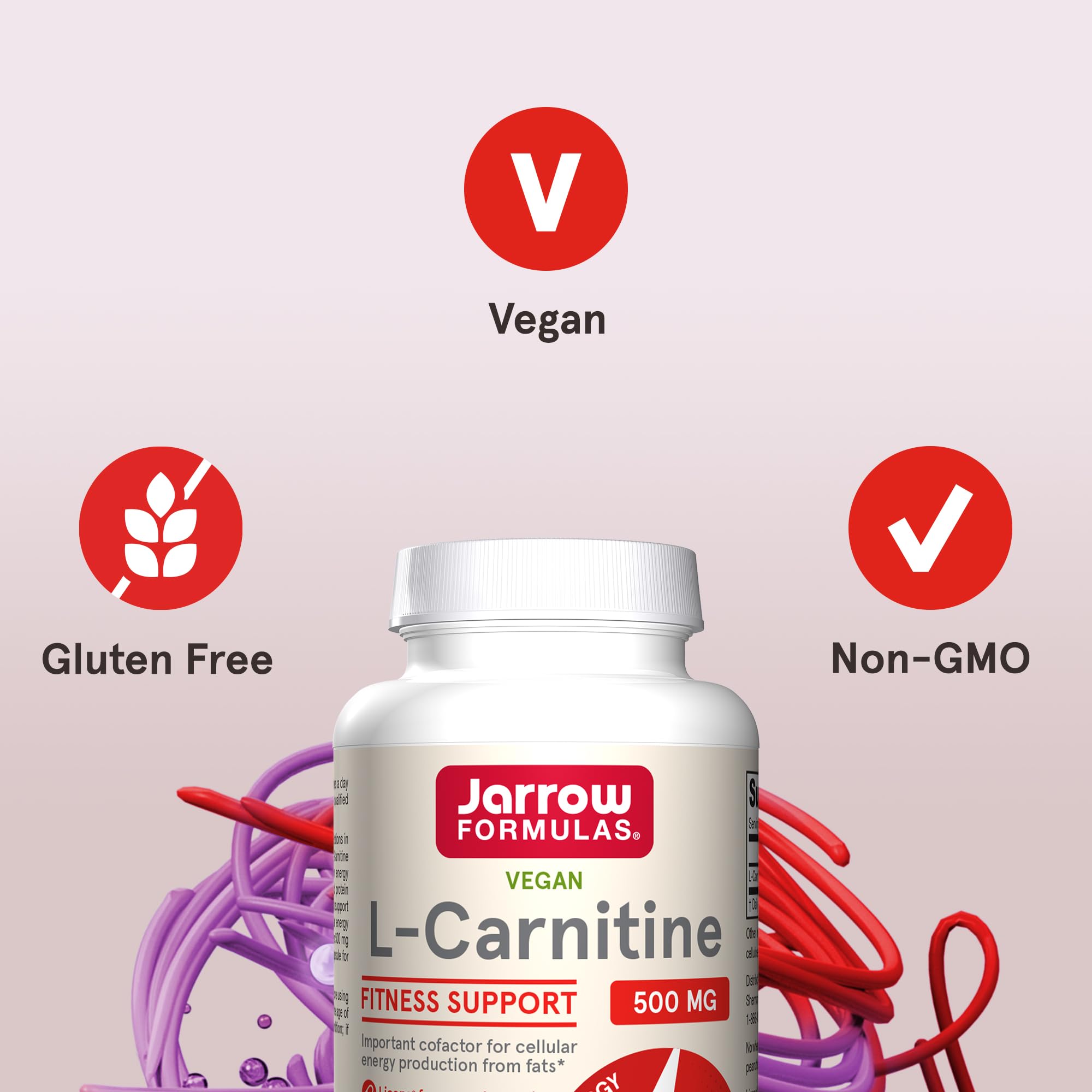Foto 6 pulgar | Suplemento De L-carnitina De Jarrow Formulas, 500 Mg, 100 Cápsulas Vegetarianas - Venta Internacional.
