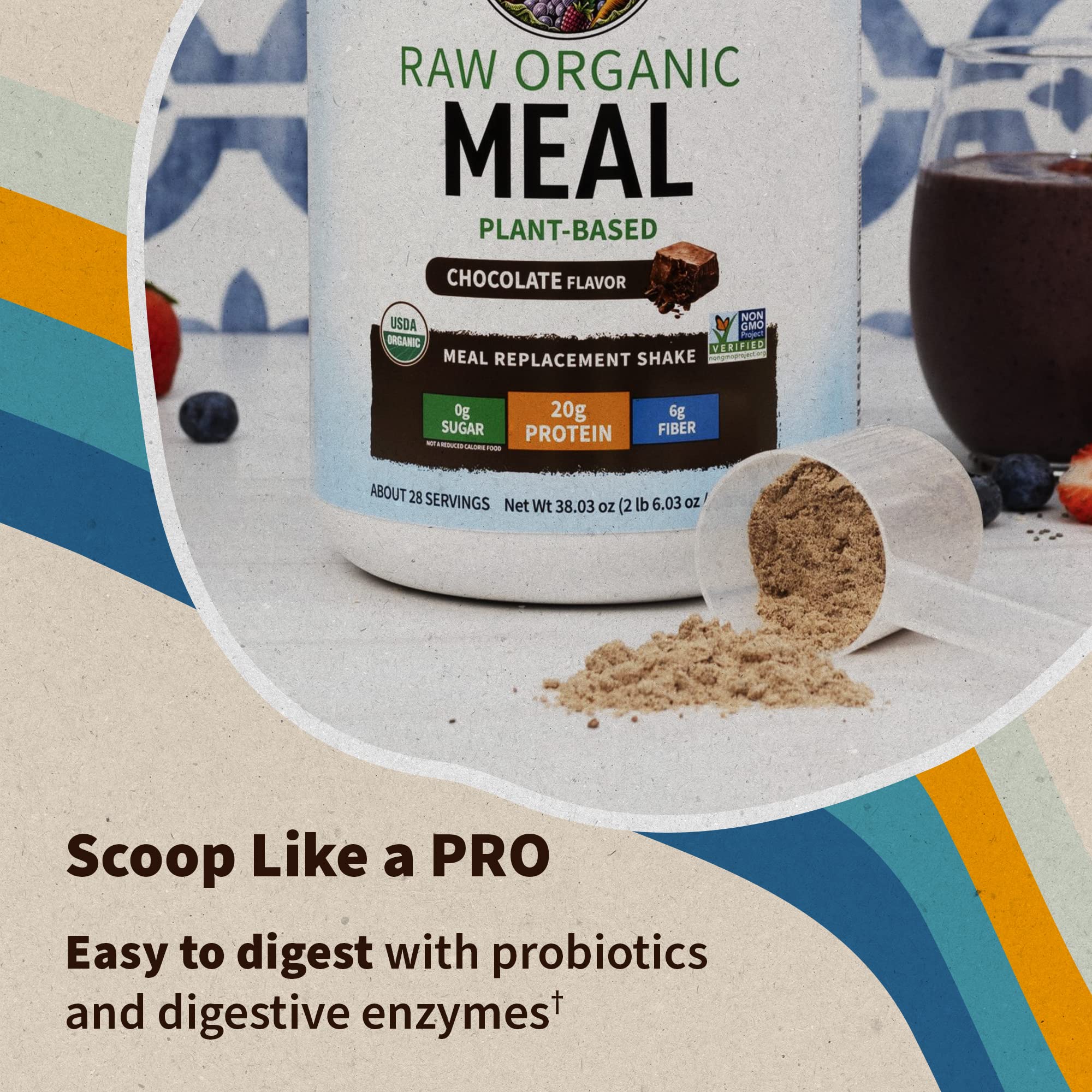 Foto 5 | Batido Sustitutivo De Comidas Garden Of Life Raw Chocolate 28s - Venta Internacional.
