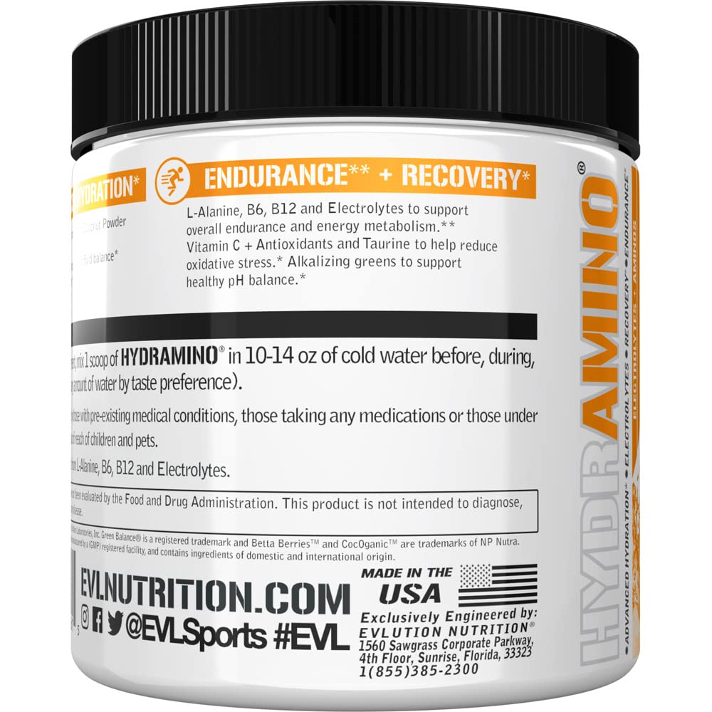 Foto 8 pulgar | Multiplicador De Hidratación Evolution Nutrition Hydramino 30 Serv - Venta Internacional.