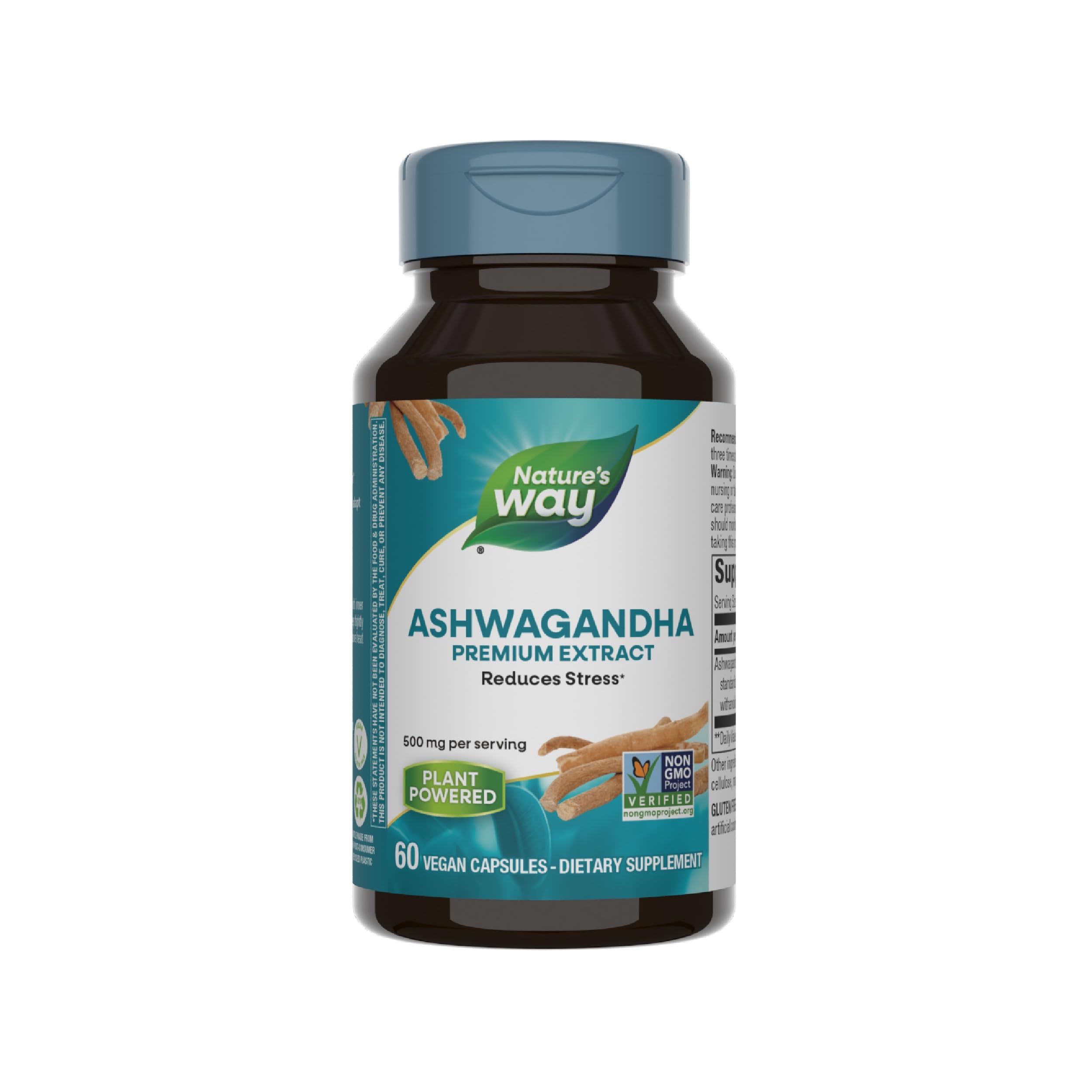 Foto 2 pulgar | Suplemento Nature's Way Con Ashwagandha Que Reduce El Estrés 60 Cápsulas - Venta Internacional.