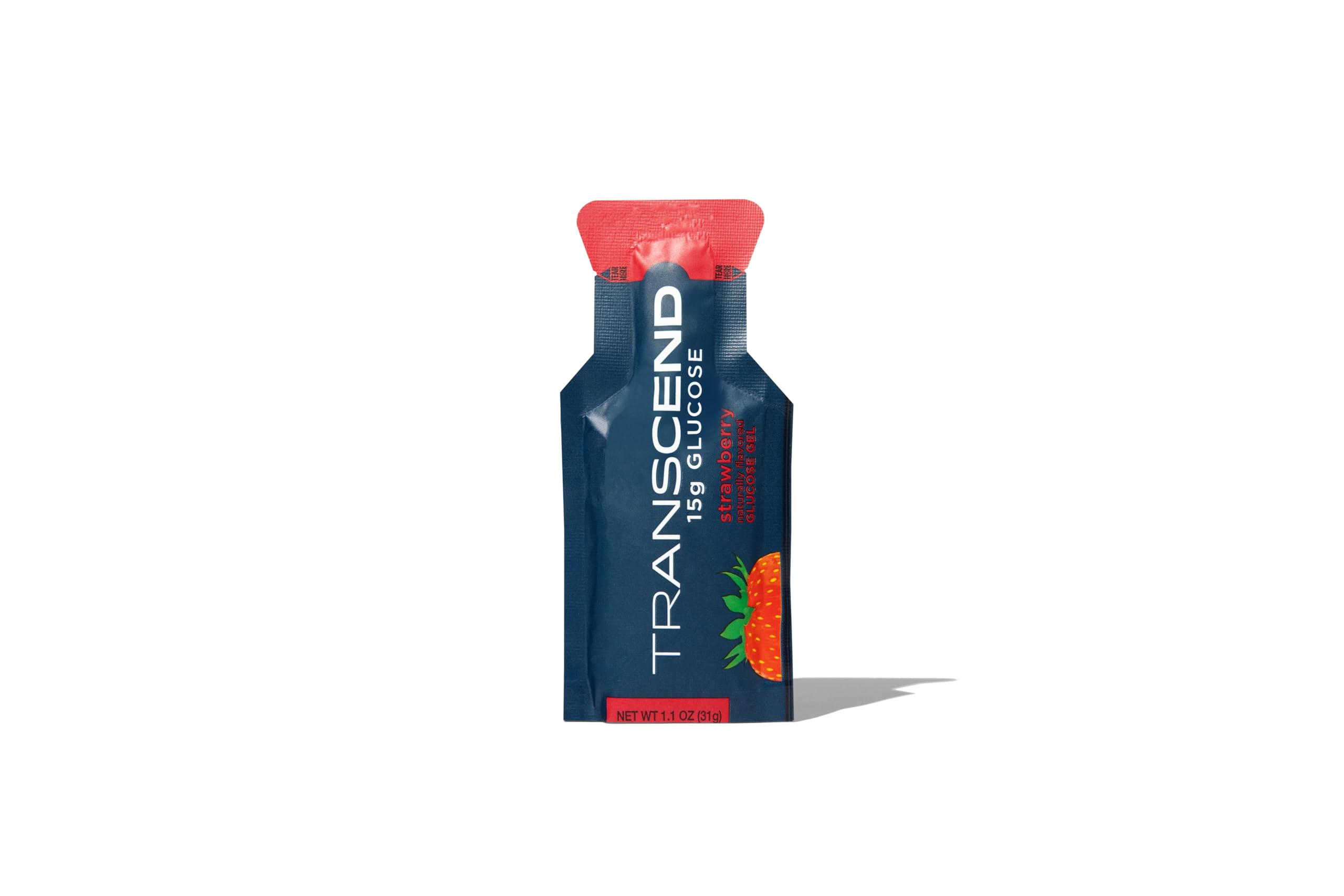 Foto 1 | Gel Energético Transcend Foods Fresa, 30 Ml, Paquete De 10 - Venta Internacional.