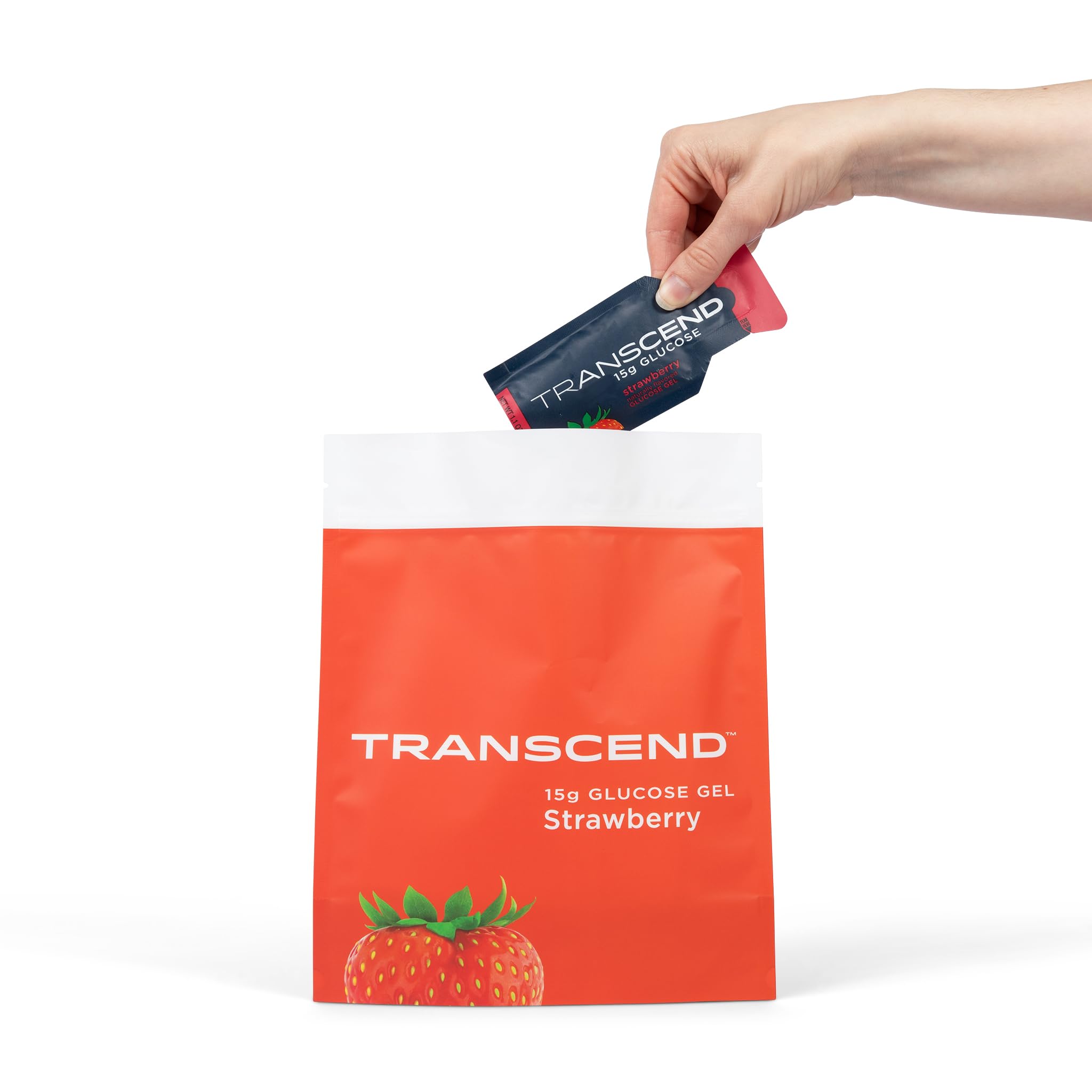 Foto 5 | Gel Energético Transcend Foods Fresa, 30 Ml, Paquete De 10 - Venta Internacional.