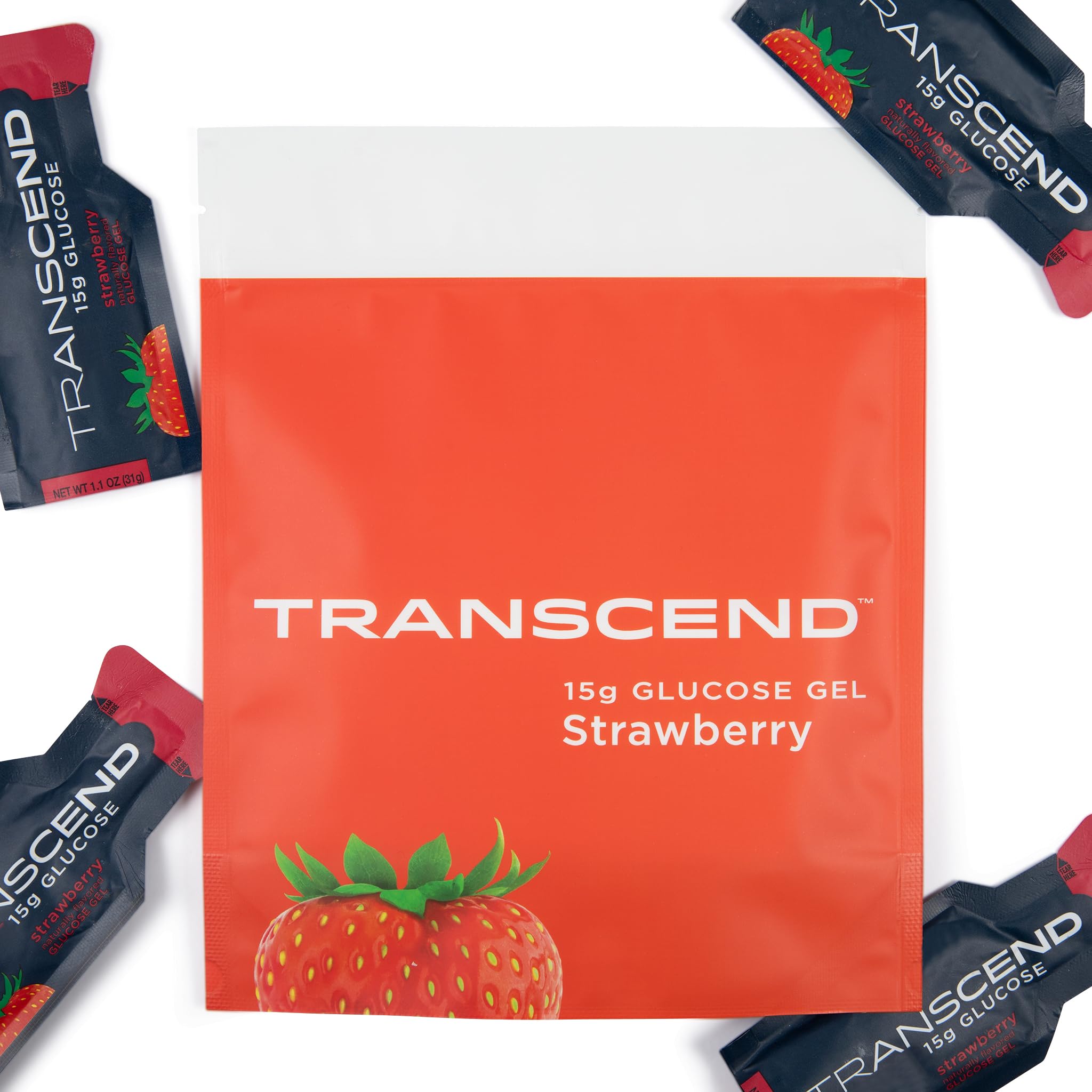 Foto 7 pulgar | Gel Energético Transcend Foods Fresa, 30 Ml, Paquete De 10 - Venta Internacional.