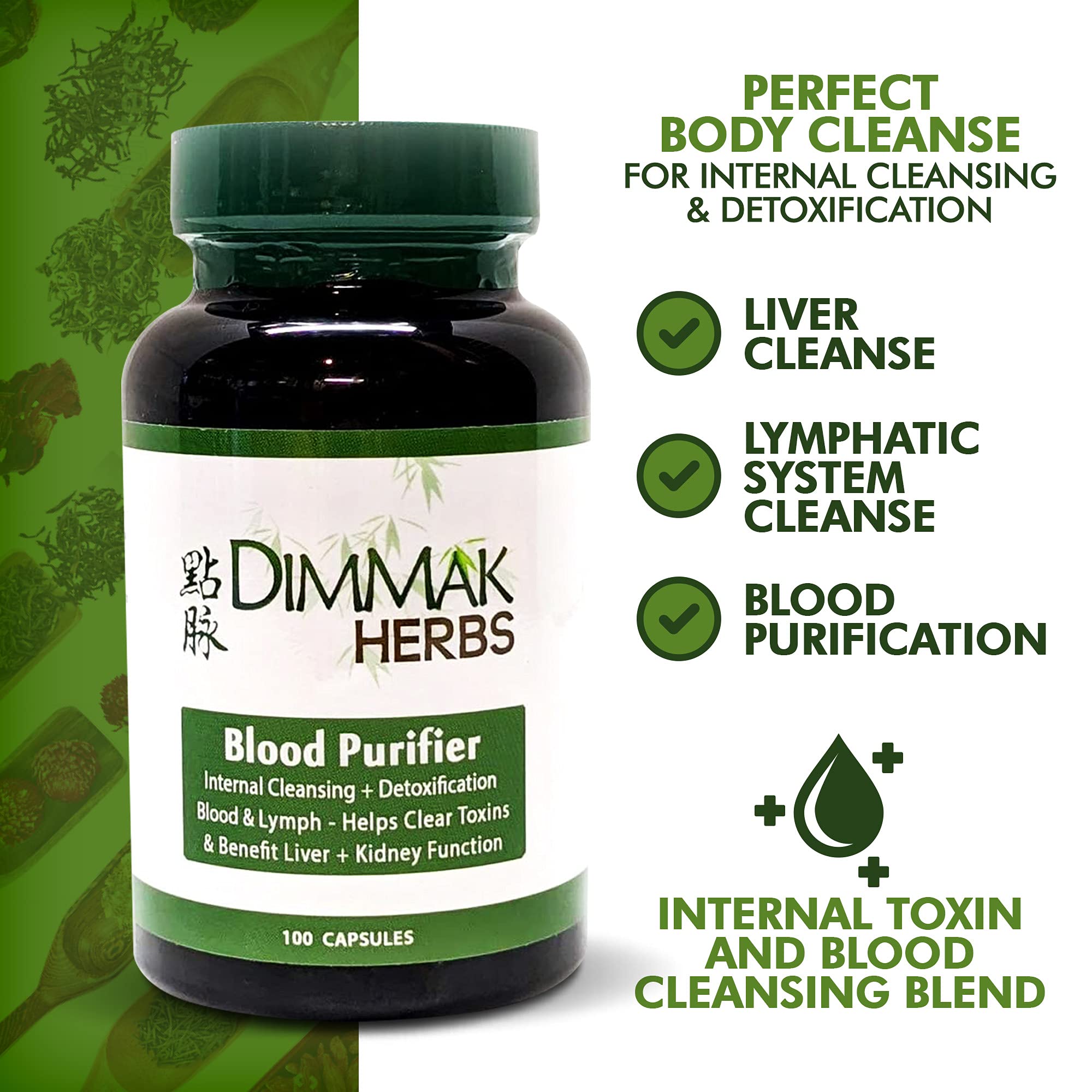 Foto 2 | Suplemento Purificador De Sangre Dimmak Herbs 100 Cápsulas - Venta Internacional.