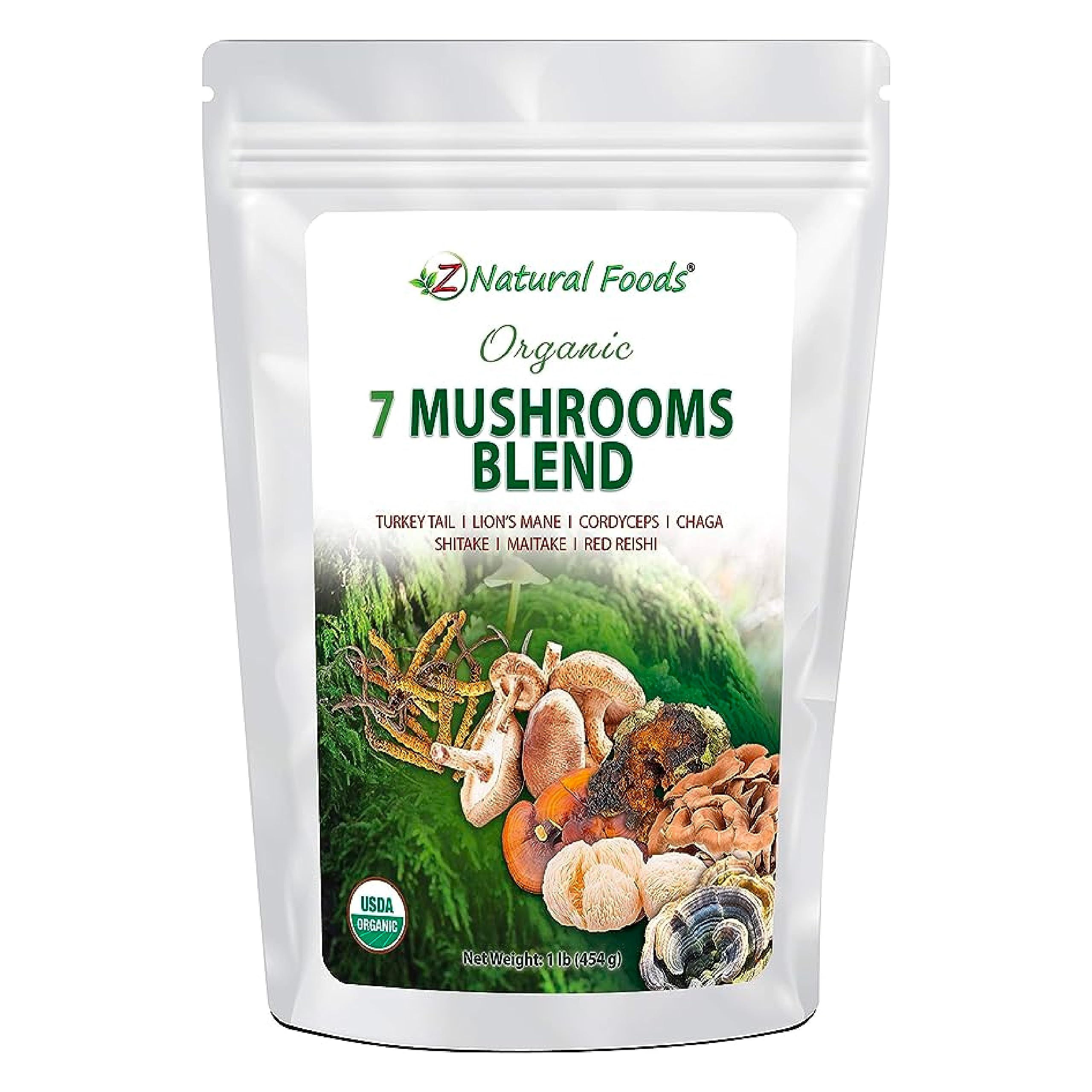 Foto 2 pulgar | Suplemento Z Natural Foods Organic 7 Hongos 454 G - Venta Internacional.