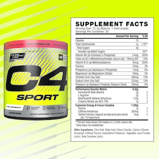 Foto 3 | Polvo Pre Workout Cellucor C4 Sport Sandía, 20 Porciones - Venta Internacional.