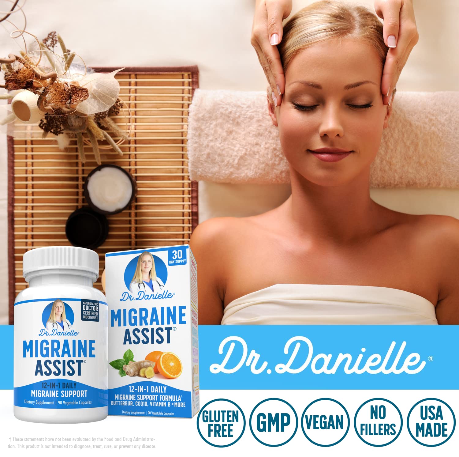 Foto 4 | Suplemento Doctor Danielle Migraine Assist Con Magnesio - Venta Internacional.