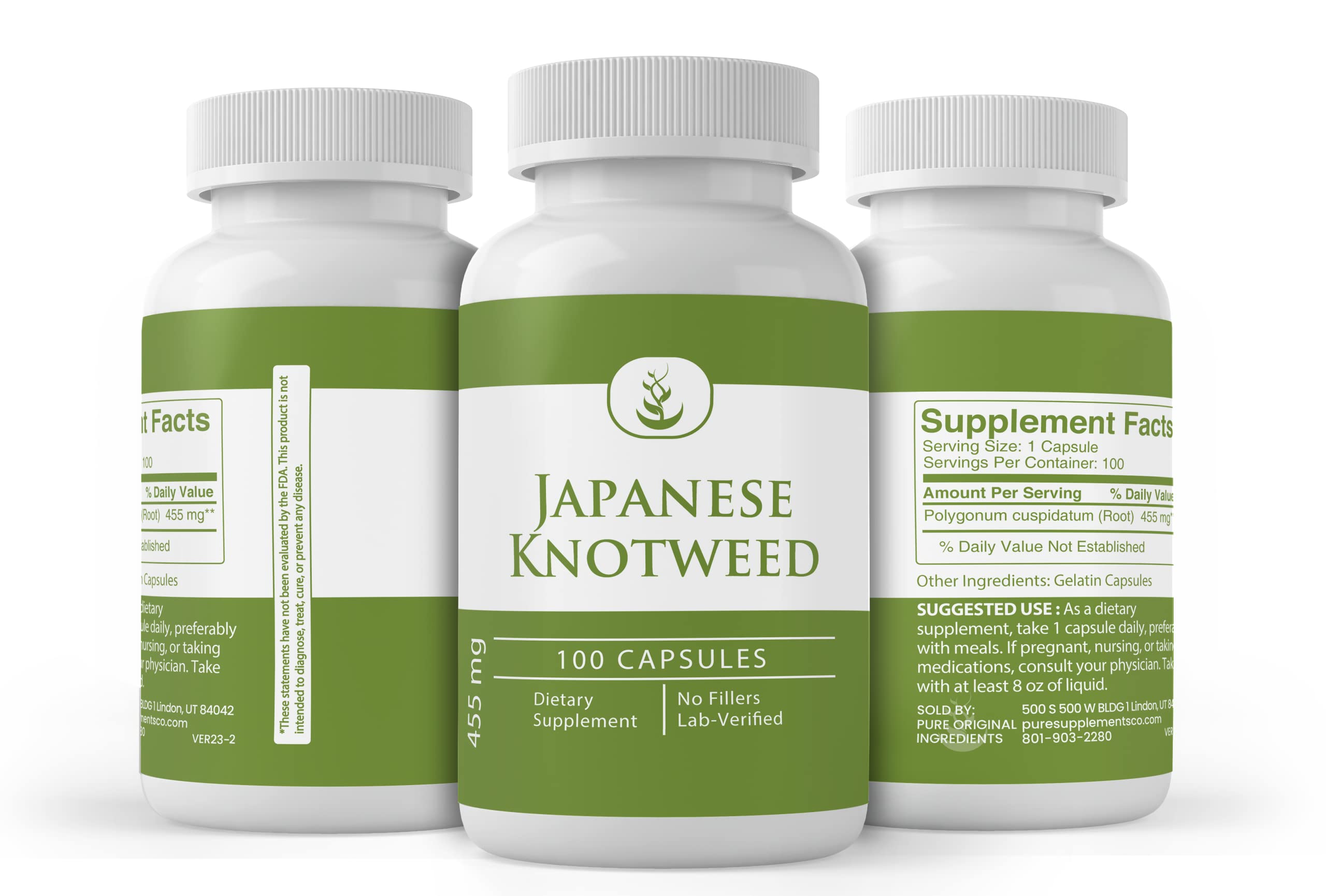 Foto 5 pulgar | Suplemento Con Ingredientes Puros Y Originales, Nudillo Japonés, 100 Cápsulas - Venta Internacional.