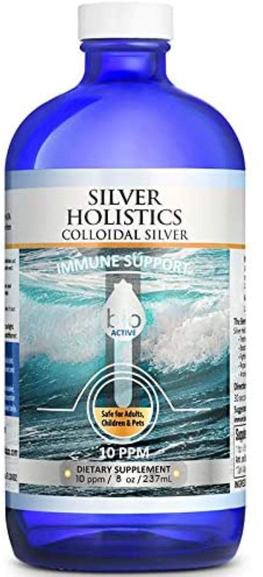 Solución Líquida de Plata Coloidal Silver Holistics 240 ml 10 Pp - Venta Internacional