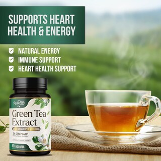 Foto 3 | Suplemento De Cápsulas De Extracto De Té Verde De 1000 Mg Con 98% De Egcg - Venta Internacional.