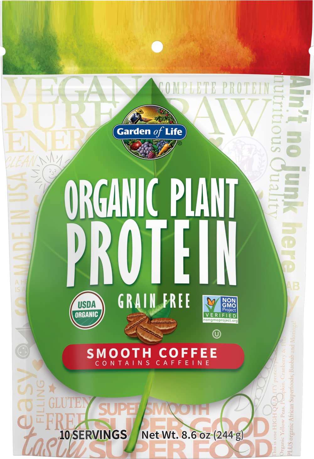 Foto 2 pulgar | Café Suave En Polvo Con Proteína Vegetal Garden Of Life, 15 G - Venta Internacional.
