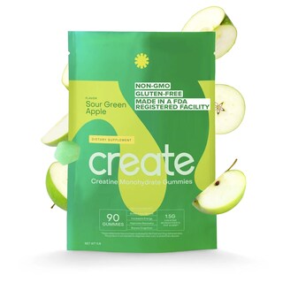 Foto 1 | Gomitas De Monohidrato De Creatina Create Boost, 90 Unidades, Manzana Verde Agria - Venta Internacional.