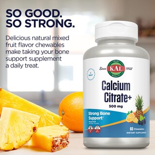 Foto 5 | Suplemento Kal De Citrato De Calcio, Mezcla De Frutas Masticables, 60 Unidades - Venta Internacional.