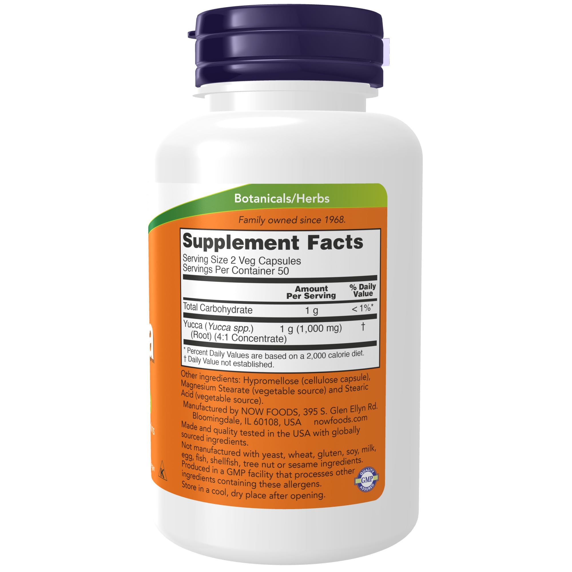 Foto 3 pulgar | Supplement Now Foods Yucca, 500 Mg, Concentrado 4:1, 100 Cápsulas - Venta Internacional.