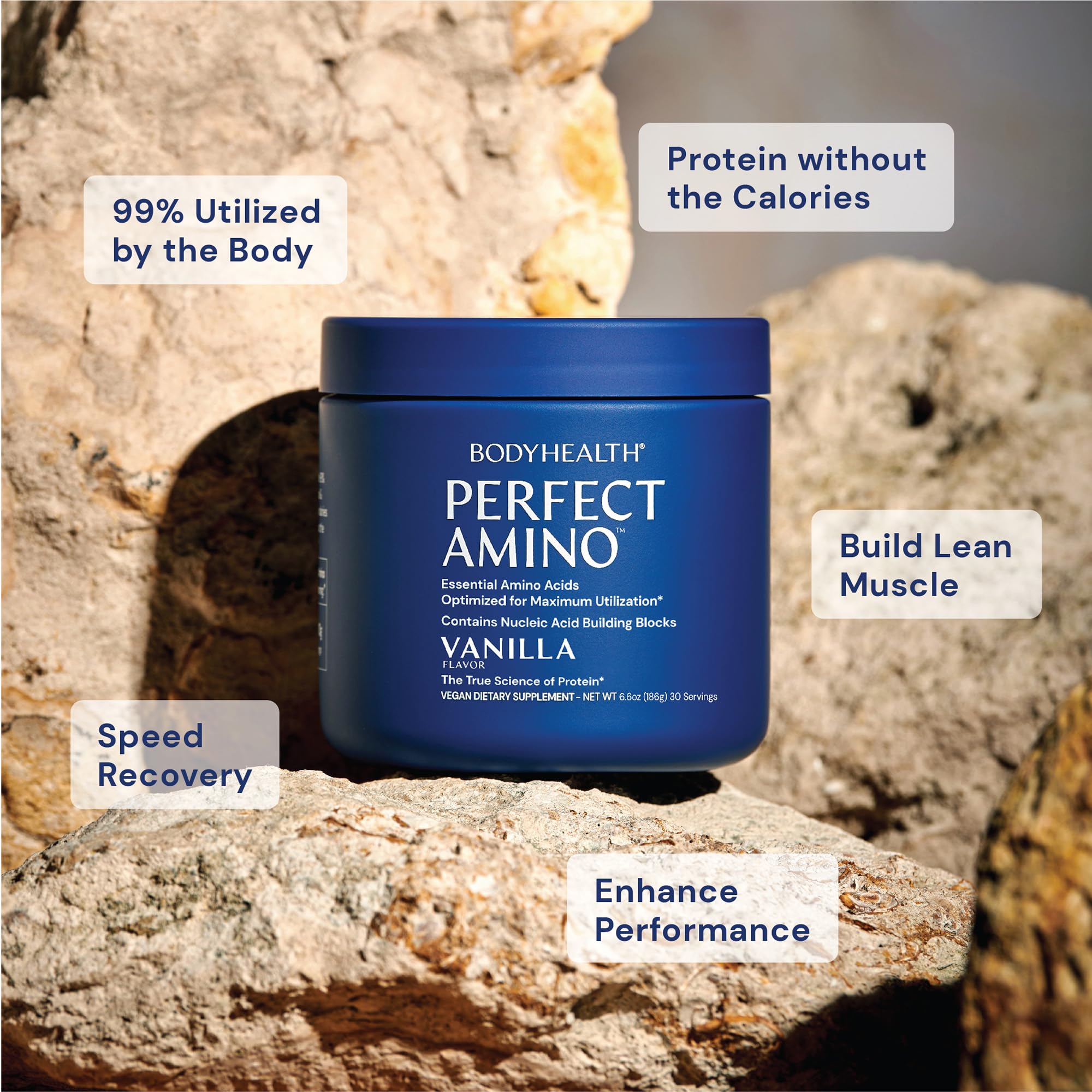 Foto 3 | Suplemento Bodyhealth Perfectamino En Polvo, Vainilla, 60 Porciones - Venta Internacional.