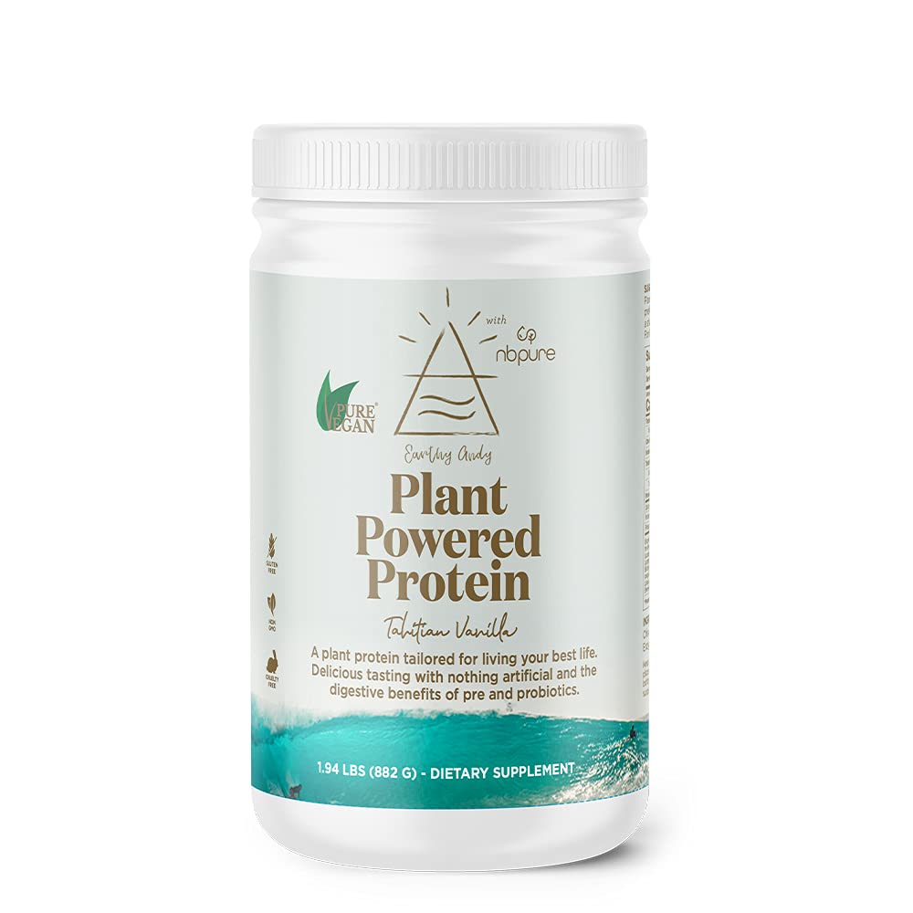 Proteína En Polvo A Base De Plantas Nbpure Earthy Andy 600 G - Venta Internacional.