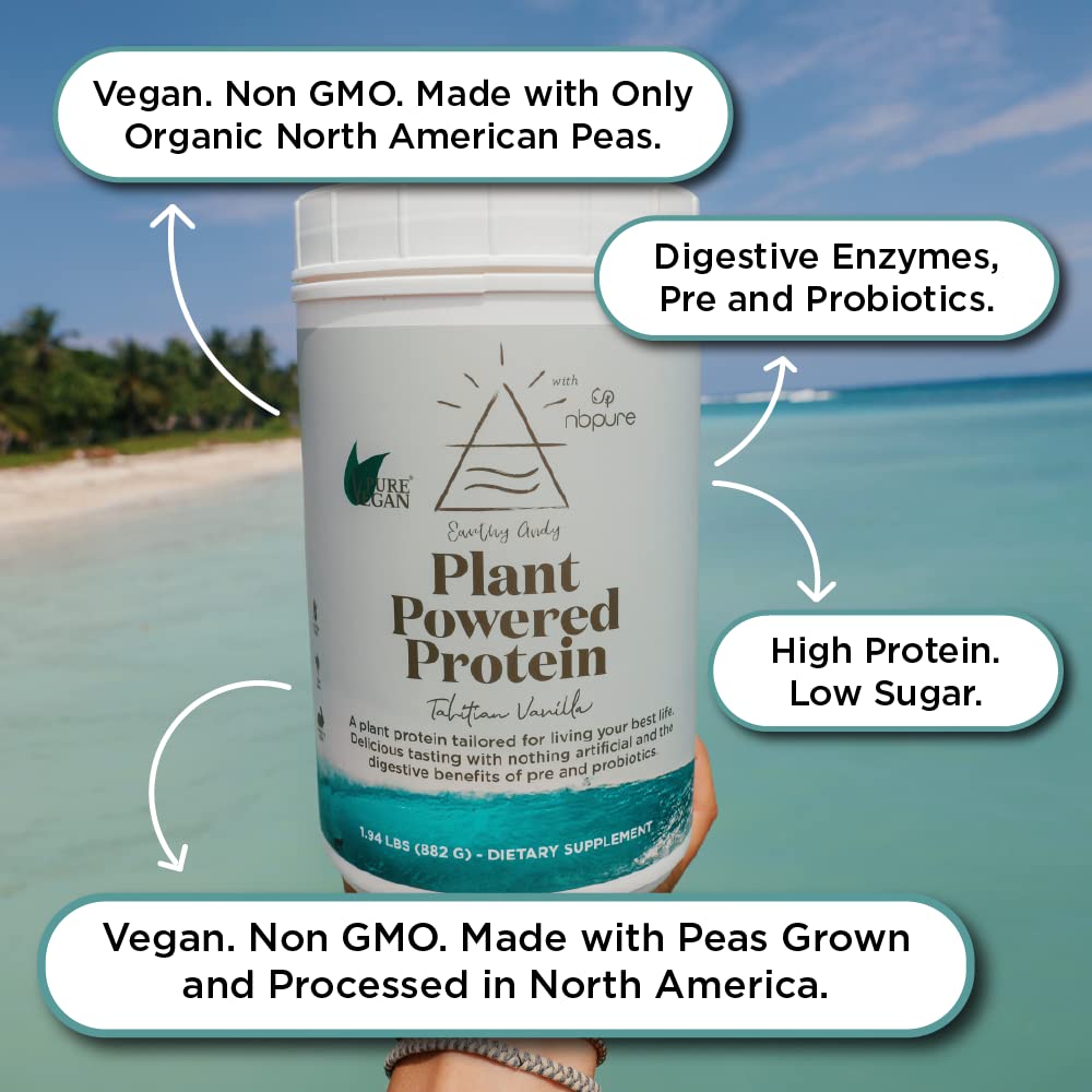 Foto 4 pulgar | Proteína En Polvo A Base De Plantas Nbpure Earthy Andy 600 G - Venta Internacional.