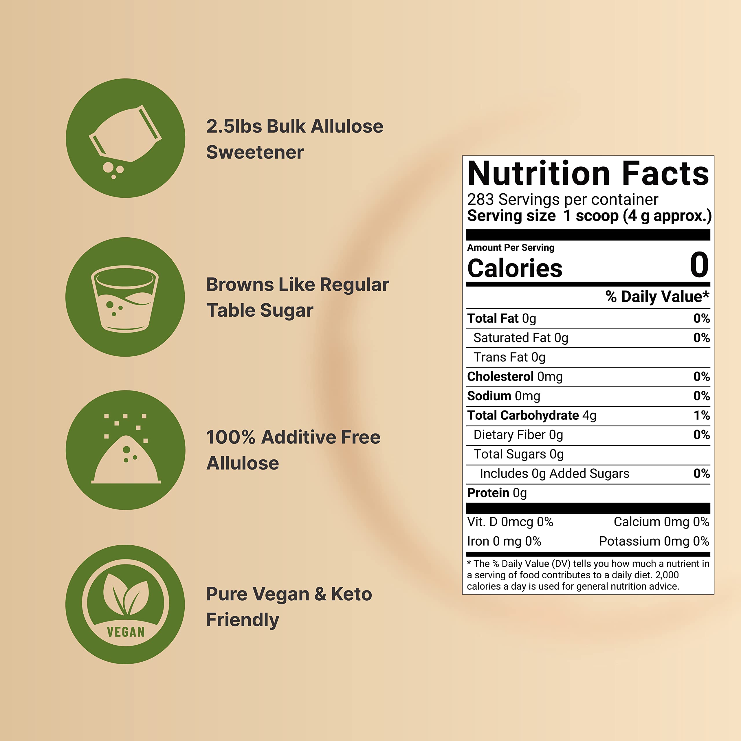Foto 4 pulgar | Edulcorante De Alulosa Natubell 1,13 Kg, Apto Para Cetogénicos Y Veganos - Venta Internacional.