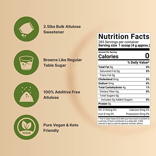 Foto 5 pulgar | Edulcorante De Alulosa Natubell 1,13 Kg, Apto Para Cetogénicos Y Veganos - Venta Internacional.
