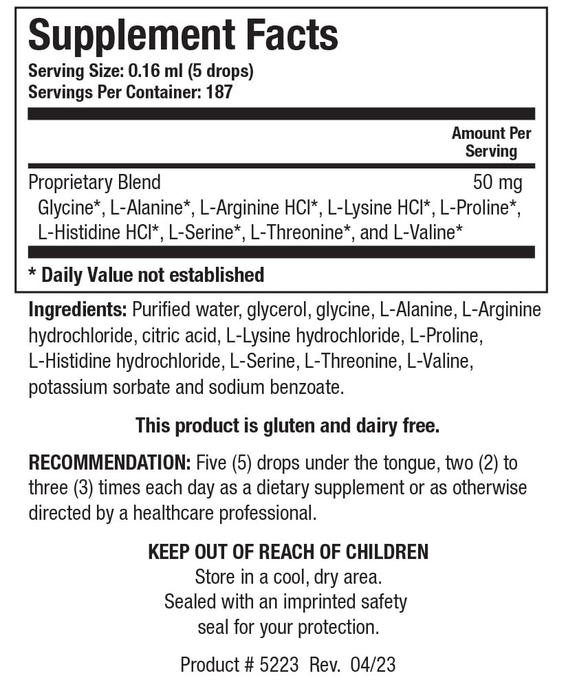 Foto 3 | Líquido De Absorción Rápida De Aminoácidos Supplement Biotics Research - Venta Internacional.