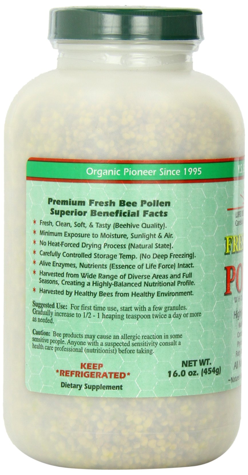 Foto 4 pulgar | Gránulos De Polen De Abeja Y.s. Organic Bee Farms 473 Ml - Venta Internacional.