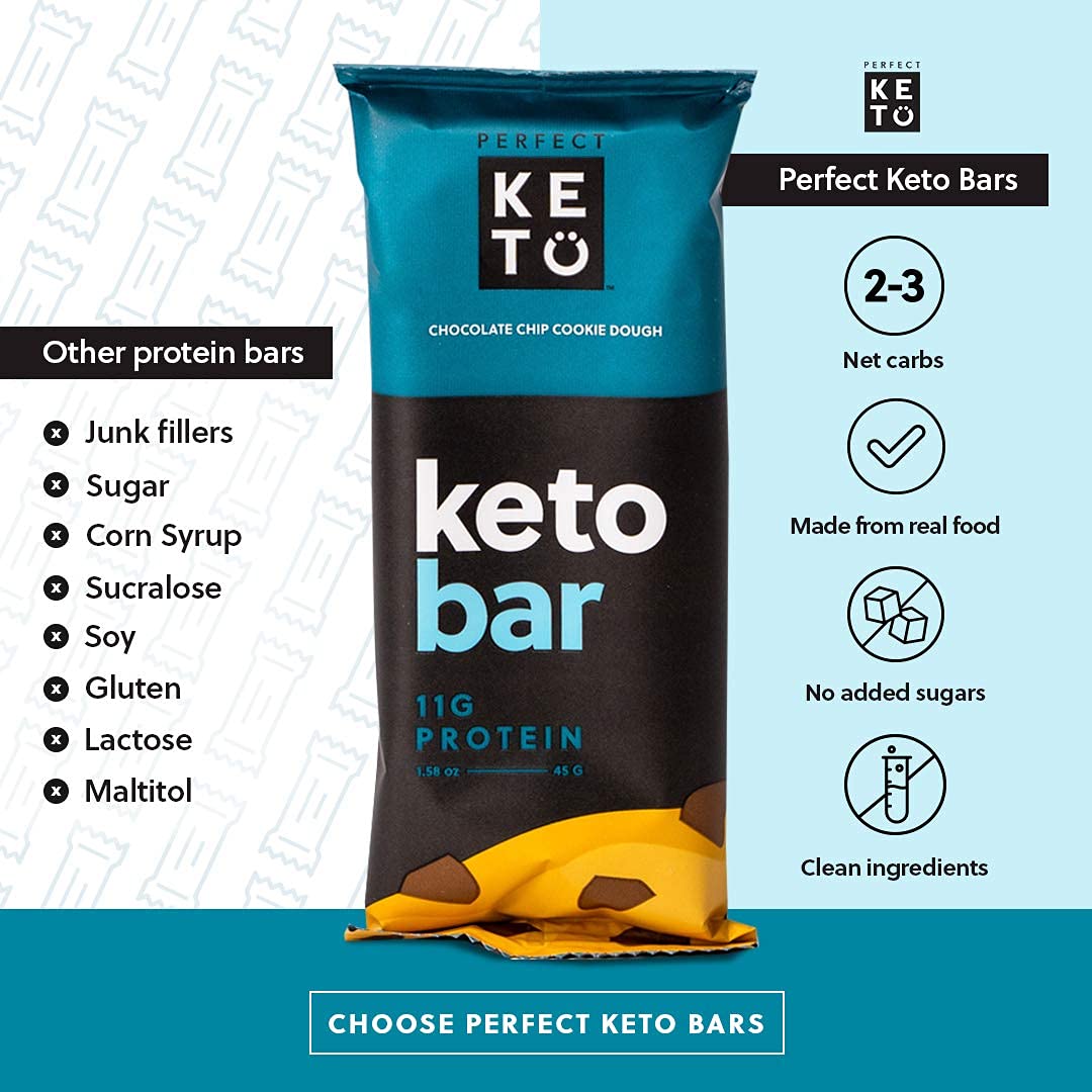 Foto 4 pulgar | Barras Keto Keto Perfect Keto Snack Con Colágeno 12/36 Barras - Venta Internacional.