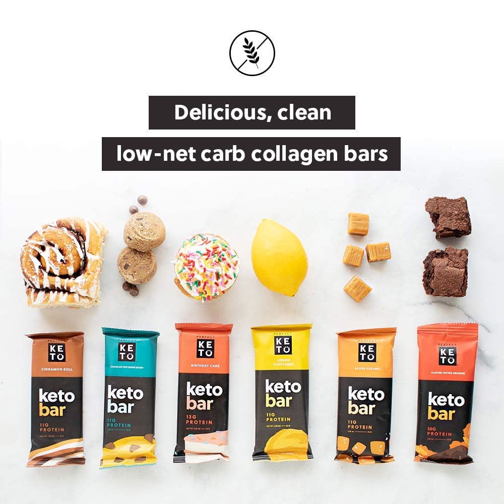 Foto 7 pulgar | Barras Keto Keto Perfect Keto Snack Con Colágeno 12/36 Barras - Venta Internacional.