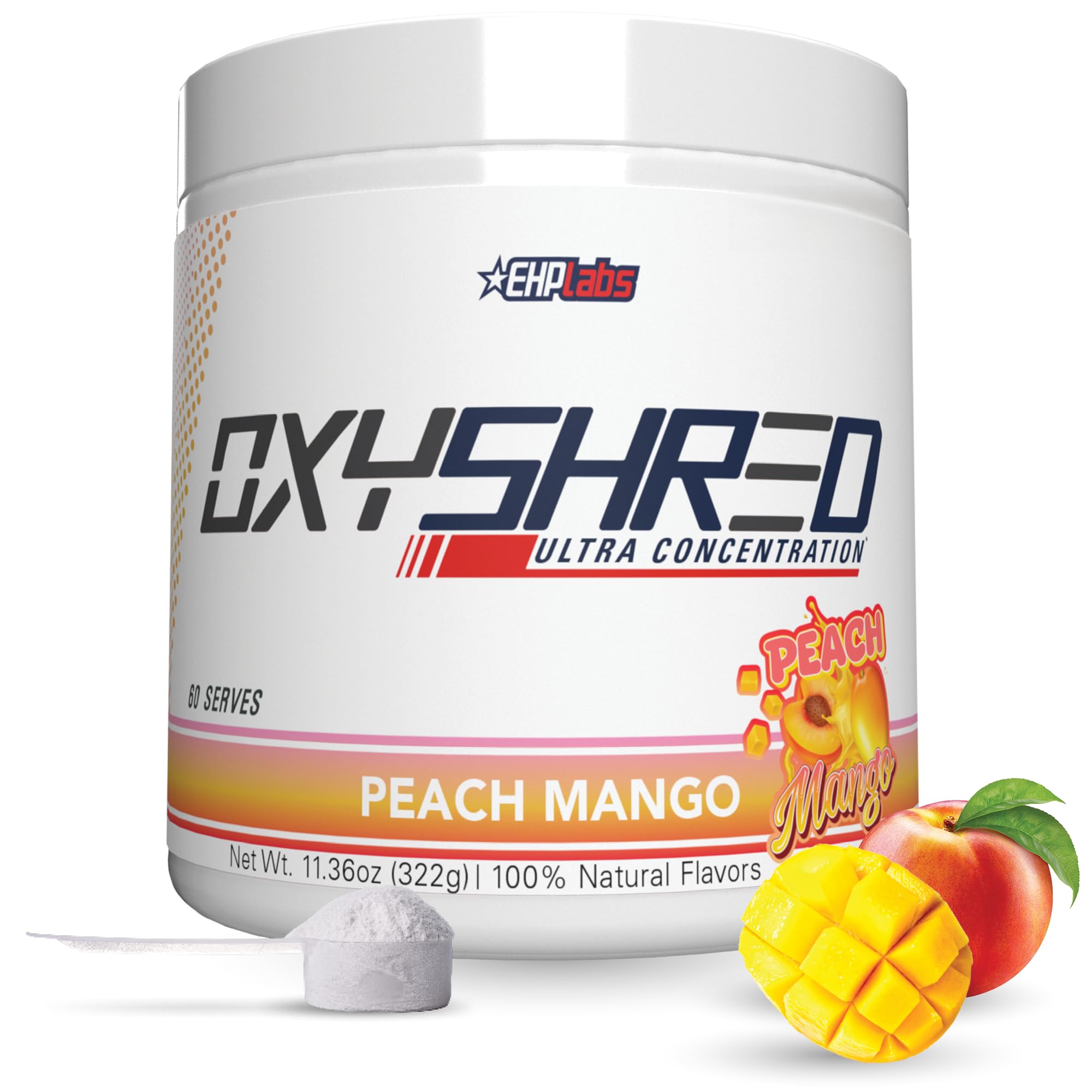 Foto 2 pulgar | Polvo Para Antes Del Entrenamiento Ehp Labs Oxyshred Peach Mango 60 Porciones - Venta Internacional.